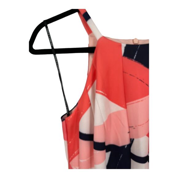 Vince Camuto dress brushstroke print fit & flare size 4 - Picture 3 of 8